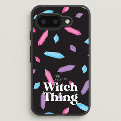 It's A Witch Thing Pattern  - Goth Aesthetic Phone Case for Google Pixel 9a