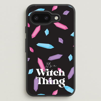 It's A Witch Thing Pattern  - Goth Aesthetic Phone Case for Google Pixel 9a
