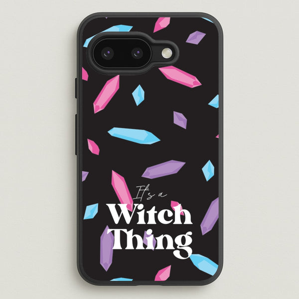It's A Witch Thing Pattern  - Goth Aesthetic Phone Case for Google Pixel 9a
