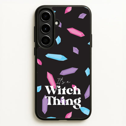 It's A Witch Thing Pattern  - Goth Aesthetic Phone Case for Galaxy A56