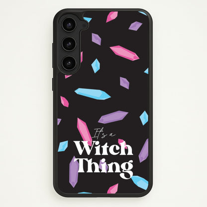 It's A Witch Thing Pattern  - Goth Aesthetic Phone Case for Galaxy S23 Plus