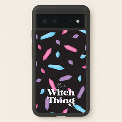 It's A Witch Thing Pattern  - Goth Aesthetic Phone Case for Google Pixel 6