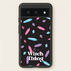 It's A Witch Thing Pattern  - Goth Aesthetic Phone Case for Google Pixel 8a