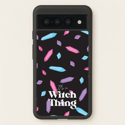 It's A Witch Thing Pattern  - Goth Aesthetic Phone Case for Google Pixel 7 Pro