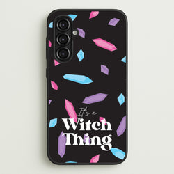 It's A Witch Thing Pattern  - Goth Aesthetic Phone Case for Galaxy A16