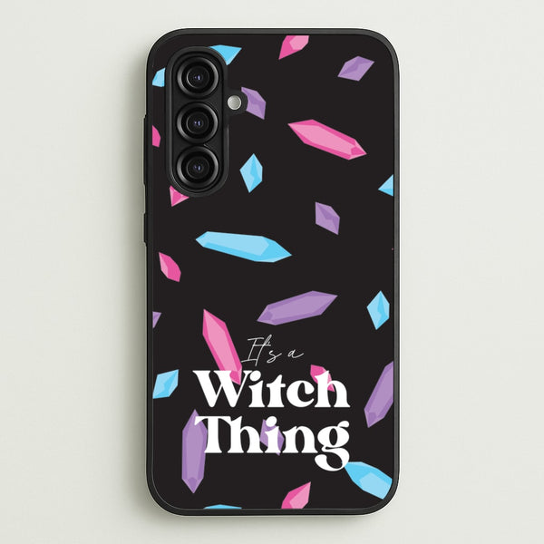 It's A Witch Thing Pattern  - Goth Aesthetic Phone Case for Galaxy A16