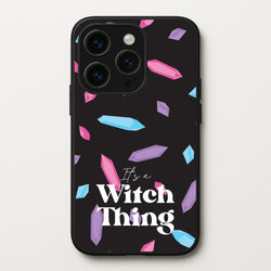 It's A Witch Thing Pattern  - Goth Aesthetic Phone Case for iPhone 15 Pro
