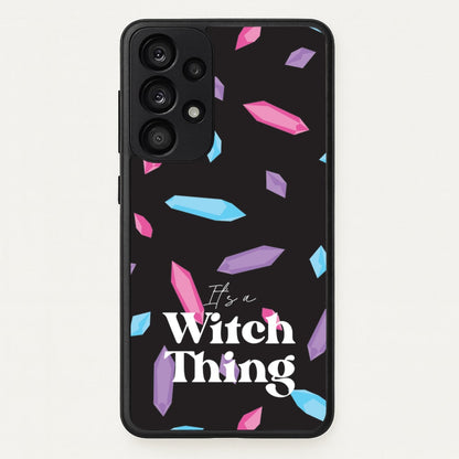 It's A Witch Thing Pattern  - Goth Aesthetic Phone Case for Galaxy A53