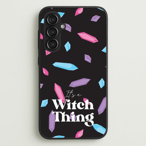 It's A Witch Thing Pattern  - Goth Aesthetic Phone Case for Galaxy S23FE