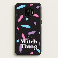 It's A Witch Thing Pattern  - Goth Aesthetic Phone Case for Galaxy S9