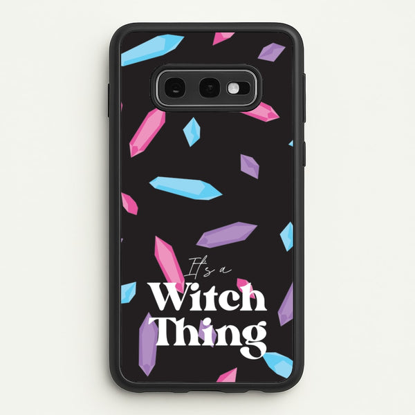 It's A Witch Thing Pattern  - Goth Aesthetic Phone Case for Galaxy S10e