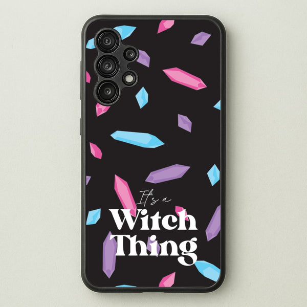 It's A Witch Thing Pattern  - Goth Aesthetic Phone Case for Galaxy A13