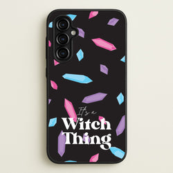 It's A Witch Thing Pattern  - Goth Aesthetic Phone Case for Galaxy A54