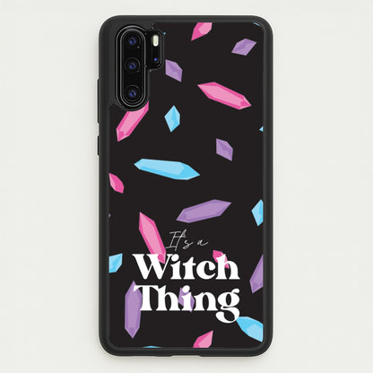 It's A Witch Thing Pattern  - Goth Aesthetic Phone Case for Huawei P30 Pro