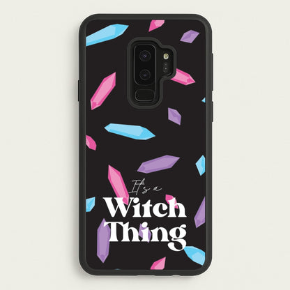 It's A Witch Thing Pattern  - Goth Aesthetic Phone Case for Galaxy S9 Plus