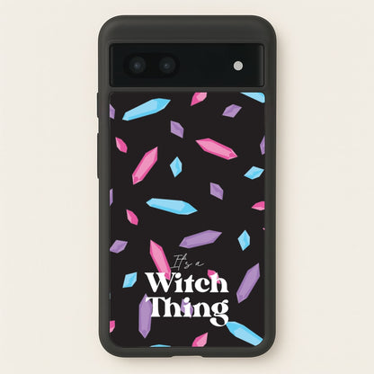 It's A Witch Thing Pattern  - Goth Aesthetic Phone Case for Google Pixel 6a