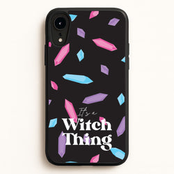 It's A Witch Thing Pattern  - Goth Aesthetic Phone Case for iPhone XR