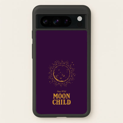 Stay Wild, Moon Child  - Goth Aesthetic Phone Case for Google Pixel 8 Pro