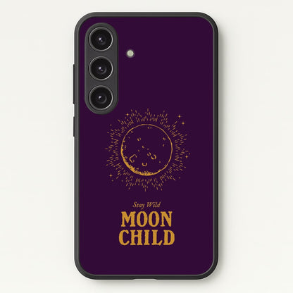 Stay Wild, Moon Child  - Goth Aesthetic Phone Case for Galaxy S24