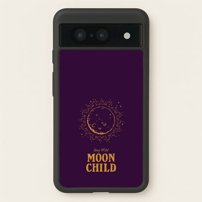 Stay Wild, Moon Child  - Goth Aesthetic Phone Case for Google Pixel 8