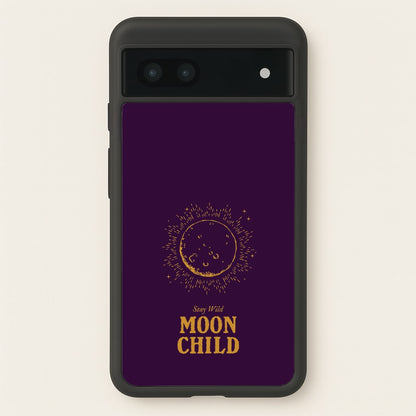 Stay Wild, Moon Child  - Goth Aesthetic Phone Case for Google Pixel 6a