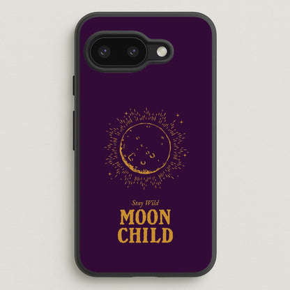 Stay Wild, Moon Child  - Goth Aesthetic Phone Case for Google Pixel 9a