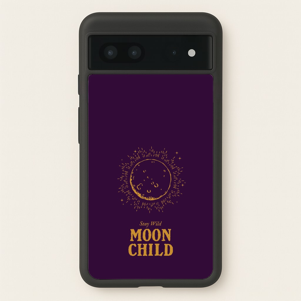 Stay Wild, Moon Child  - Goth Aesthetic Phone Case for Google Pixel 7