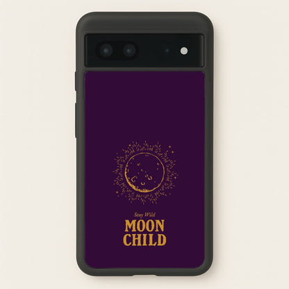 Stay Wild, Moon Child  - Goth Aesthetic Phone Case for Google Pixel 7
