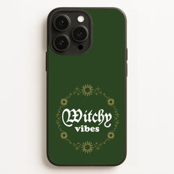 Witchy Vibes Green  - Goth Aesthetic Phone Case for iPhone 16 Pro Max