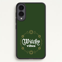 Witchy Vibes Green  - Goth Aesthetic Phone Case for Galaxy S25 Edge