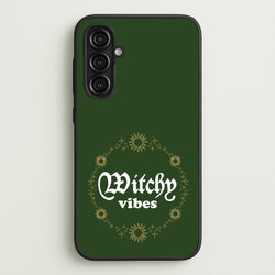 Witchy Vibes Green  - Goth Aesthetic Phone Case for Galaxy A16
