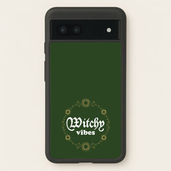 Witchy Vibes Green  - Goth Aesthetic Phone Case for Google Pixel 6a
