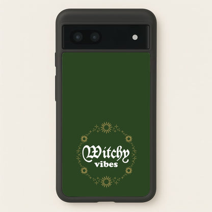 Witchy Vibes Green  - Goth Aesthetic Phone Case for Google Pixel 6a