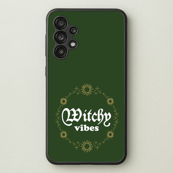 Witchy Vibes Green  - Goth Aesthetic Phone Case for Galaxy A13