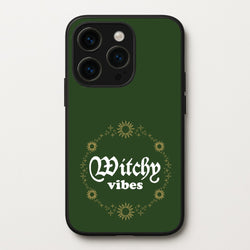 Witchy Vibes Green  - Goth Aesthetic Phone Case for iPhone 14 Pro