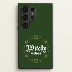 Witchy Vibes Green  - Goth Aesthetic Phone Case for Galaxy S25 Ultra
