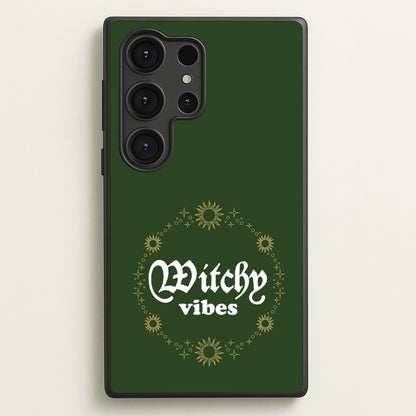 Witchy Vibes Green  - Goth Aesthetic Phone Case for Galaxy S25 Ultra