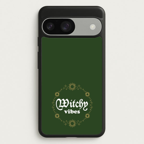 Witchy Vibes Green  - Goth Aesthetic Phone Case for Google Pixel 9 / 9 Pro
