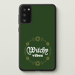 Witchy Vibes Green  - Goth Aesthetic Phone Case for Galaxy A41