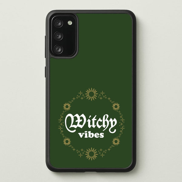 Witchy Vibes Green  - Goth Aesthetic Phone Case for Galaxy A41
