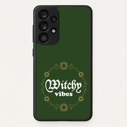 Witchy Vibes Green  - Goth Aesthetic Phone Case for Galaxy A53