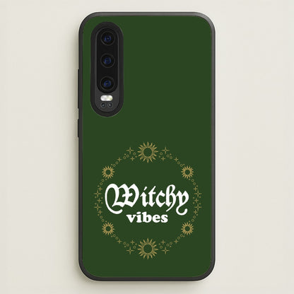 Witchy Vibes Green  - Goth Aesthetic Phone Case for Huawei P30