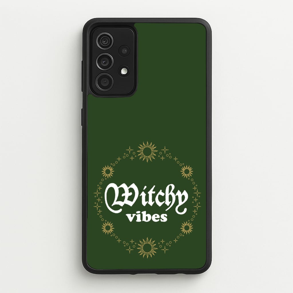 Witchy Vibes Green  - Goth Aesthetic Phone Case for Galaxy A52 / A52s