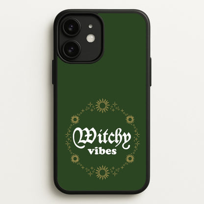 Witchy Vibes Green  - Goth Aesthetic Phone Case for iPhone 11