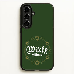 Witchy Vibes Green  - Goth Aesthetic Phone Case for Galaxy A56