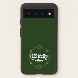 Witchy Vibes Green  - Goth Aesthetic Phone Case for Google Pixel 7 Pro