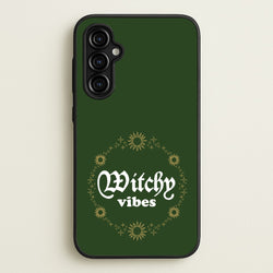 Witchy Vibes Green  - Goth Aesthetic Phone Case for Galaxy A54
