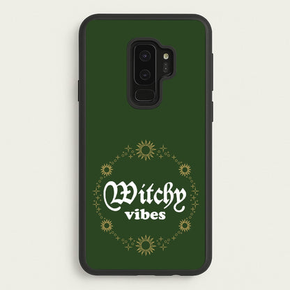 Witchy Vibes Green  - Goth Aesthetic Phone Case for Galaxy S9 Plus