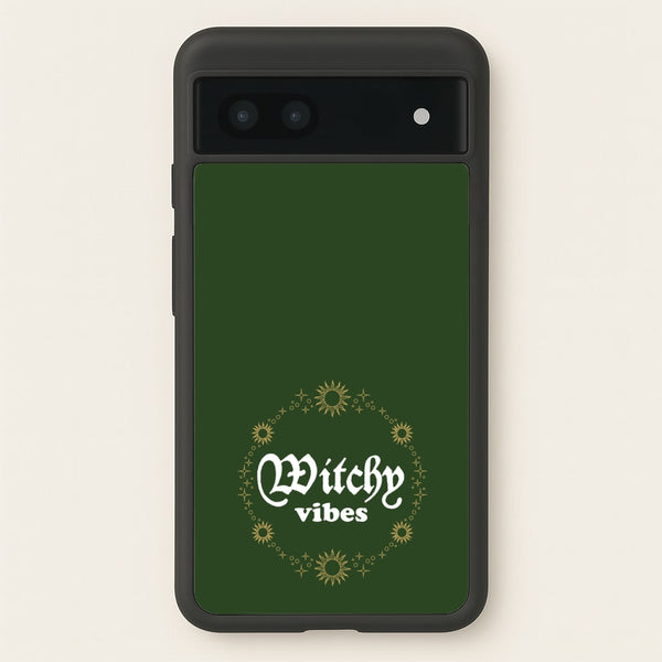Witchy Vibes Green  - Goth Aesthetic Phone Case for Google Pixel 7a