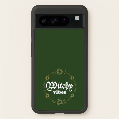 Witchy Vibes Green  - Goth Aesthetic Phone Case for Google Pixel 8 Pro